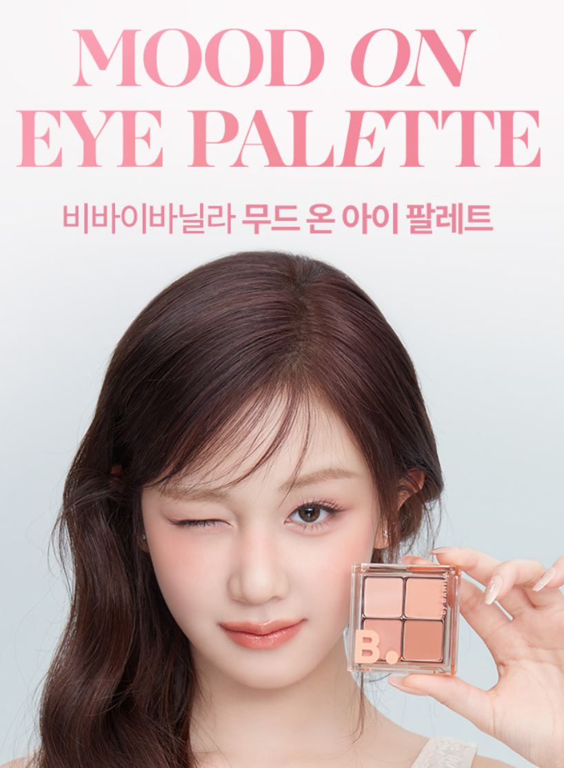 [BANILA CO.] Mood On Eye Palette Soft Matte & Jelly Glitter Finish 4 Shades