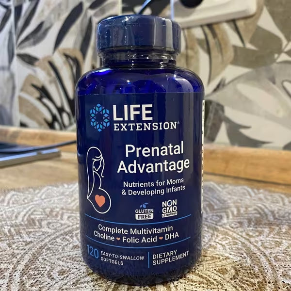 [Life Extension] Prenatal Advantage – Multivitamin with Choline, Folic Acid & DHA | 120 Softgels