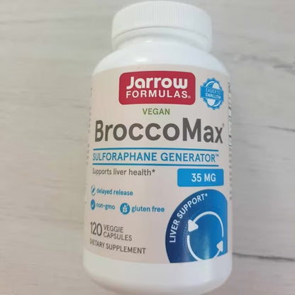[Jarrow Formulas] Vegan BroccoMax 35mg | Dietary Supplement | 60 / 120 Veggie Capsules