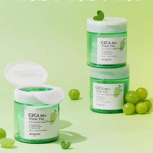 [SKINFOOD] Toner Pad Recipe Collection Hydrating & Radiant Finish 60–70 Pads