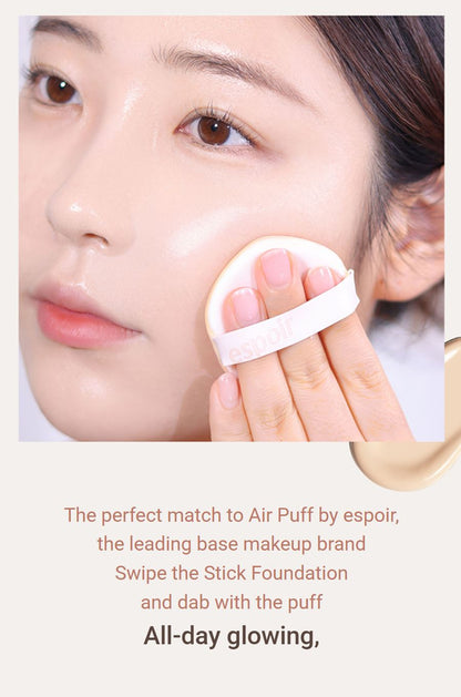 [espoir] Be Glow Stick Foundation Set – Vegan Radiant Base with Shading Stick 11g