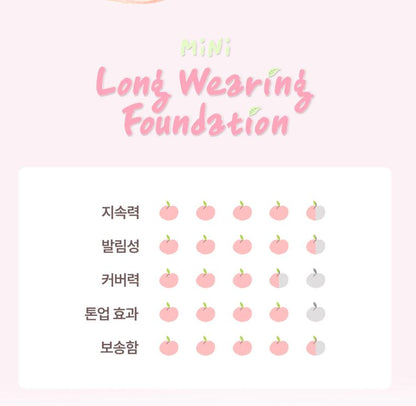 [2aN] Long Wearing Foundation Mini Semi-Matte Seamless Fit 15ml (4 Shades)