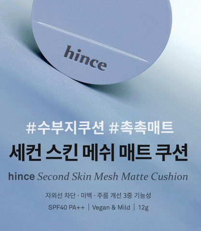 [hince] Mesh Matte Cushion Soft Blur Finish Set 12g + Refill + Cream Cheek