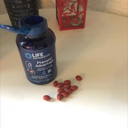 [Life Extension] Prenatal Advantage – Multivitamin with Choline, Folic Acid & DHA | 120 Softgels