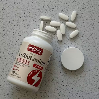 [Jarrow Formulas] L-Glutamine 1000mg | Dietary Supplement for Daily Wellness | 100 Tablets