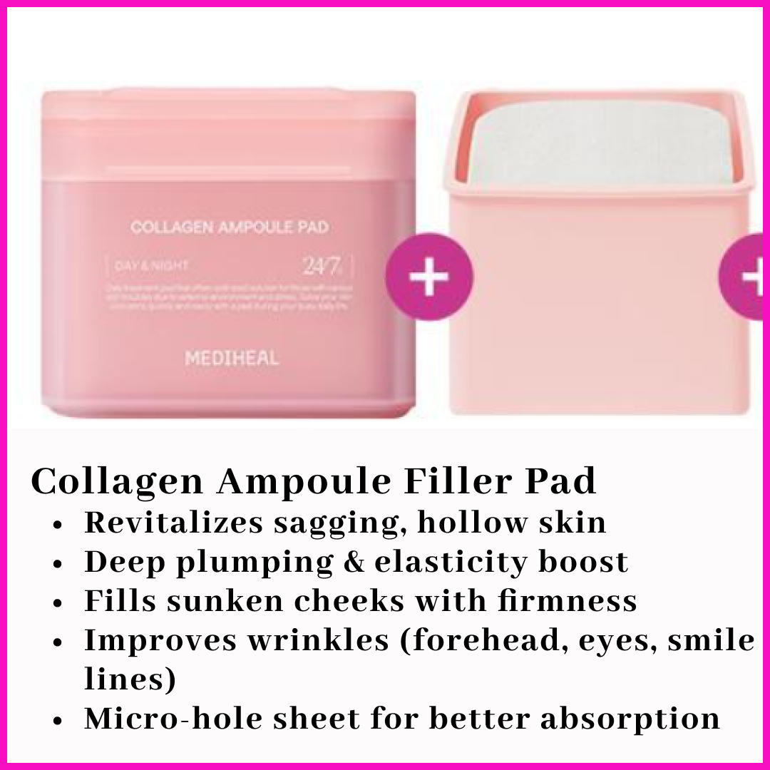 [Mediheal] Essential Mask Pad Set | Madecassoside · PDRN · Collagen Formula | 200 Sheets Total (Main + Refill) | GlowLab