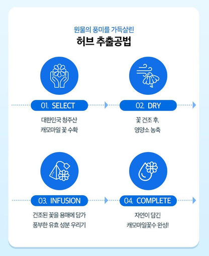 [SKINFOOD] Blue Chamomile Hyaluronic Cream Lightweight Hydrating Glow Set 100ml (70ml+30ml)