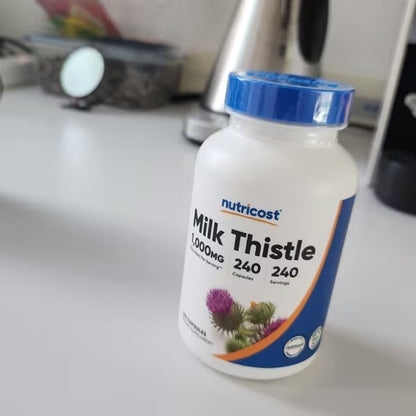 [Nutricost] Milk Thistle 1000mg Equivalent – Non-GMO & Vegan Supplement | 240 Capsules