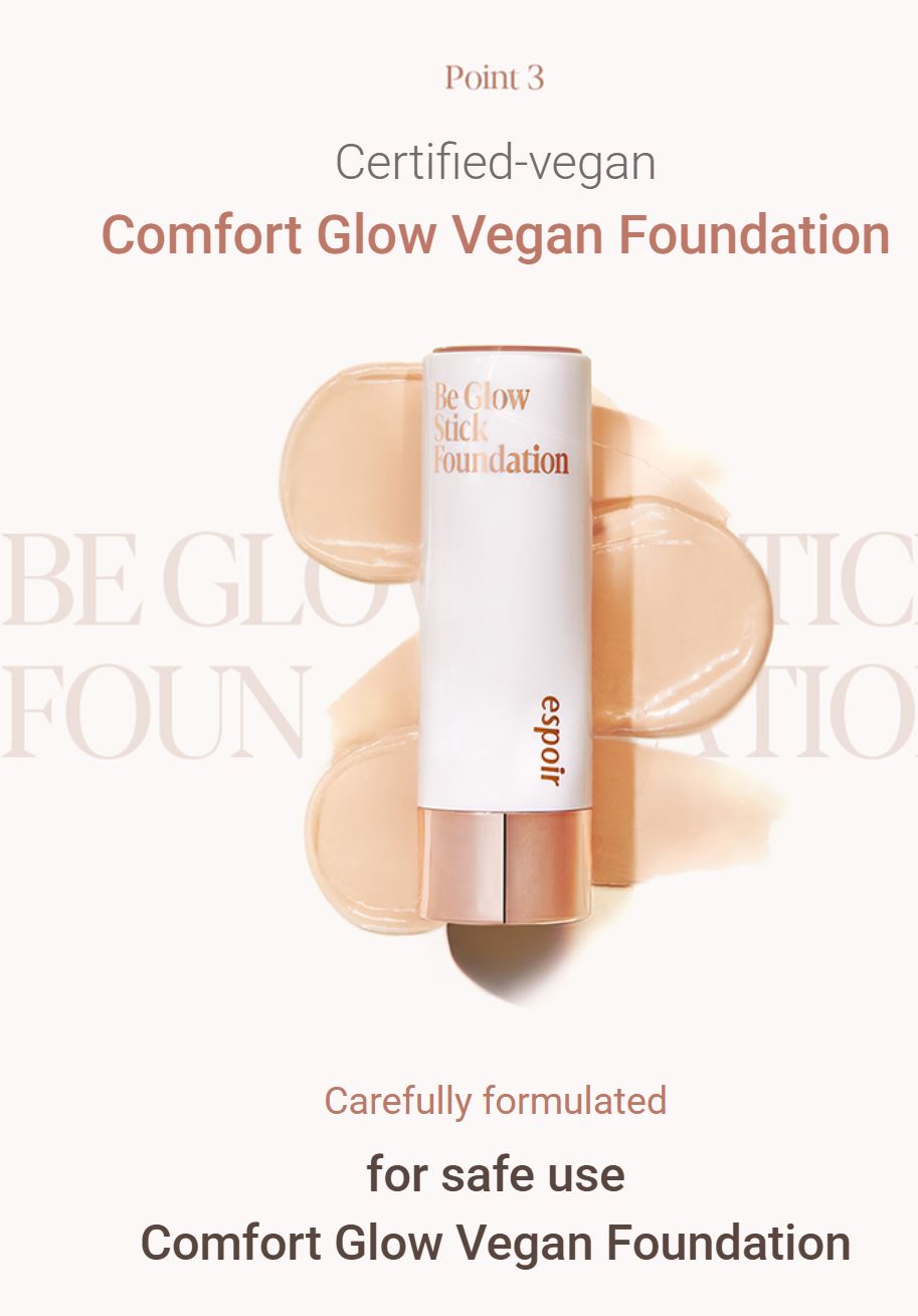 [espoir] Be Glow Stick Foundation Set – Vegan Radiant Base with Shading Stick 11g
