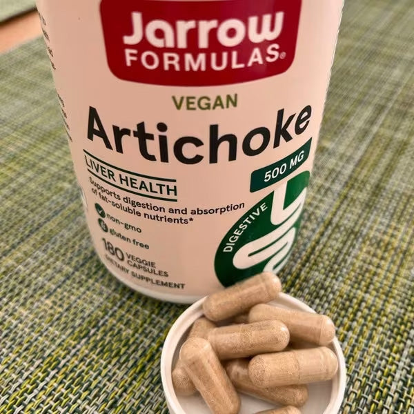 [Jarrow Formulas] Artichoke 500mg | Vegan Dietary Supplement for Daily Wellness | 180 Veggie Capsules