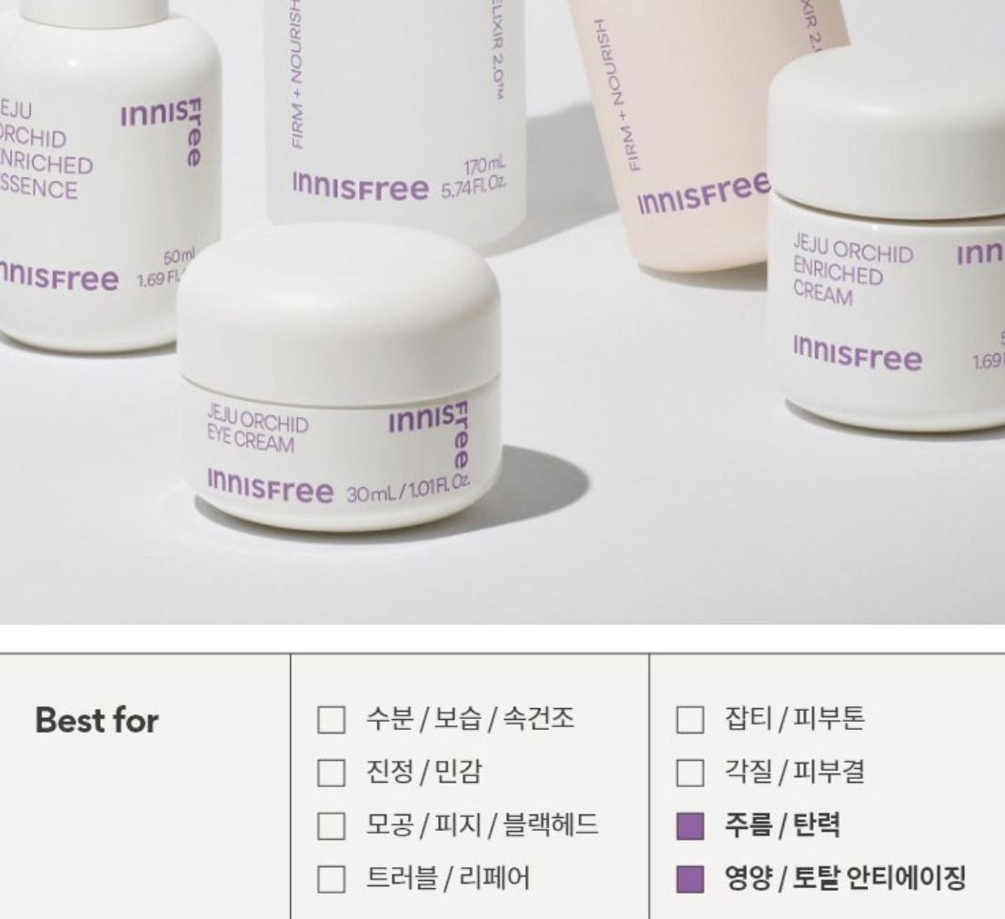 [Innisfree] Jeju Orchid Skin & Lotion Set with Soft Hydrating Finish | 170ml + 170ml