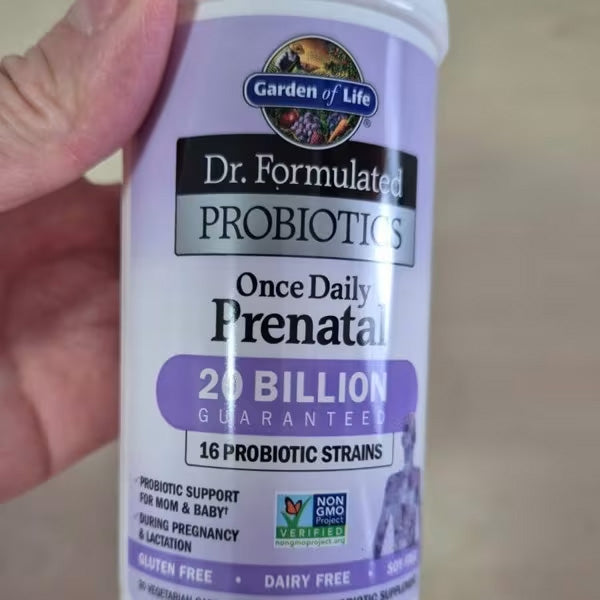 [Garden of Life] Dr. Formulated Probiotics Once Daily Prenatal – 20 Billion CFU, 16 Strains | 30 Vegetarian Capsules