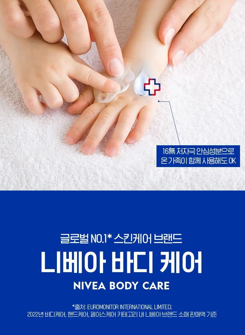 [NIVEA] SOS Care Body Lotion – Soft Hydrating Finish – 400ml x 2