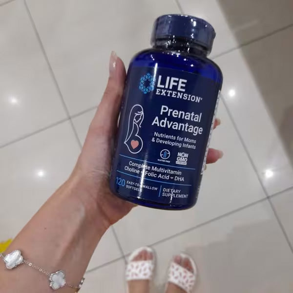 [Life Extension] Prenatal Advantage – Multivitamin with Choline, Folic Acid & DHA | 120 Softgels