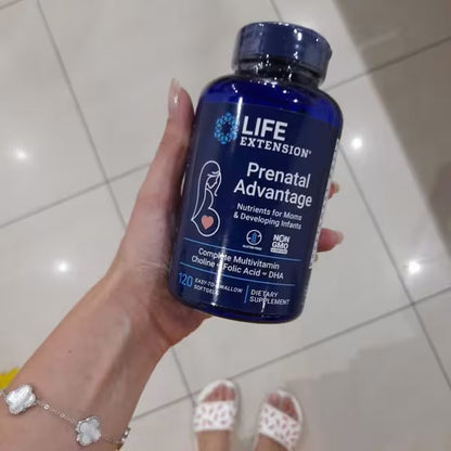 [Life Extension] Prenatal Advantage – Multivitamin with Choline, Folic Acid & DHA | 120 Softgels