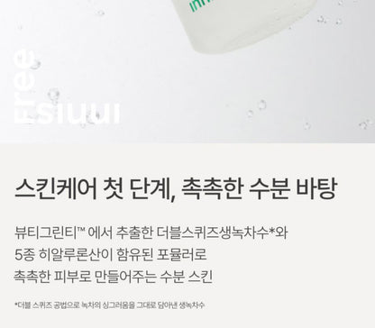 [Innisfree] Green Tea Hyaluronic Skin Care Set – Refreshing Hydration Finish (4-Piece Set)