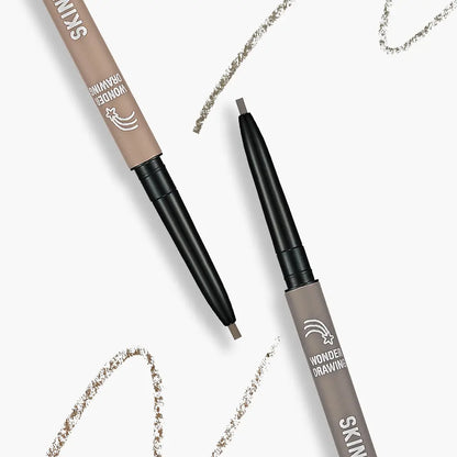 [Holika Holika] Wonder Drawing Skinny Eyebrow – Soft Natural Brow Finish – Single or Duo Set
