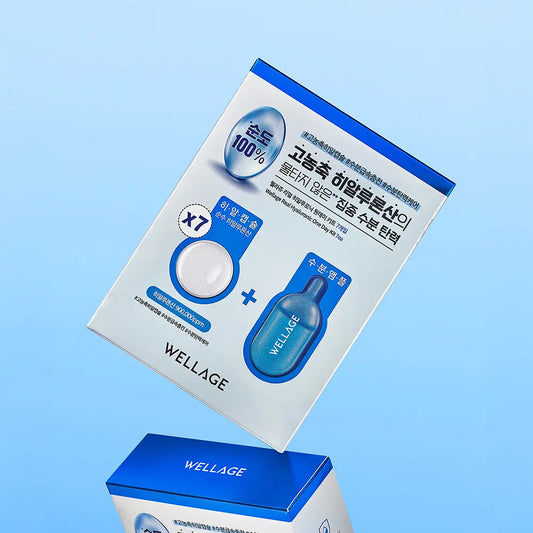 [WELLAGE] One Day Kit Weekly Set Radiant Hydration Finish 7 Kits (Hyaluronic / Collagen / Cica) by Olive Young