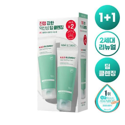 [Dr.G] Red Blemish Clear Soothing Foam Set with Soft Creamy Lather | 2-Piece Option