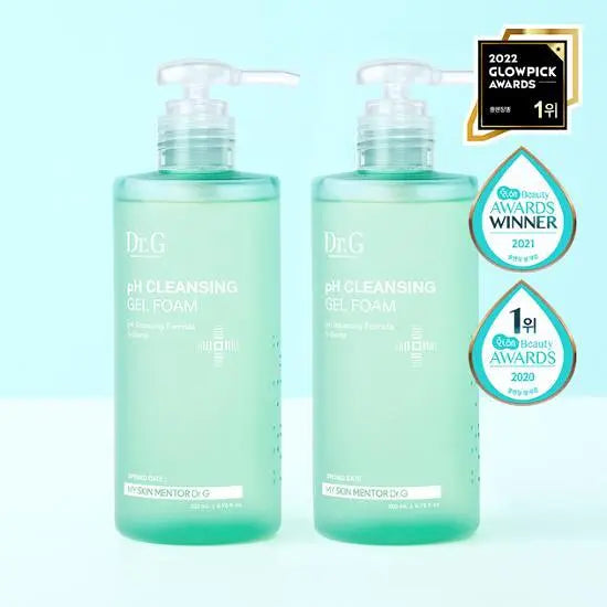 [Dr.G] Mild Acidic Cleansing Gel Foam Set with Fresh Soft Finish | 200ml + 100ml / 200ml + 200ml