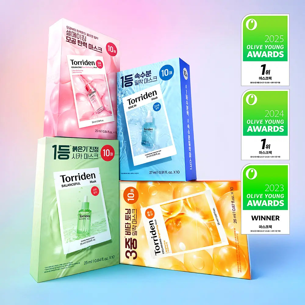 [Torriden] Sheet Mask Set Soft Dewy Comfort Finish 10 Sheets (4 Variants)