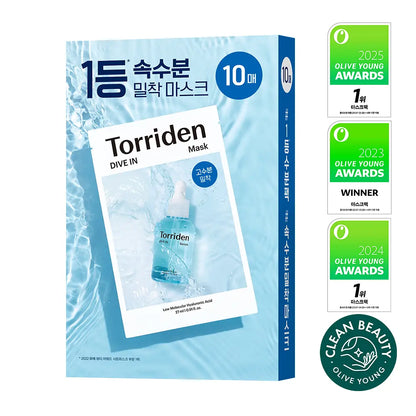 [Torriden] Sheet Mask Set Soft Dewy Comfort Finish 10 Sheets (4 Variants)