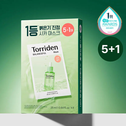 [Torriden] Sheet Mask Set with Fresh Comfort Finish 5+1 Count (Hydration / Calm / Radiance Options)