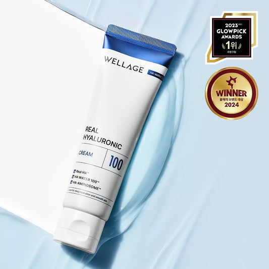 [WELLAGE]Real Hyaluronic 100 Cream Smooth Makeup-Ready Finish 50 ml