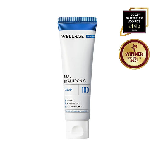 [WELLAGE]Real Hyaluronic 100 Cream Smooth Makeup-Ready Finish 50 ml