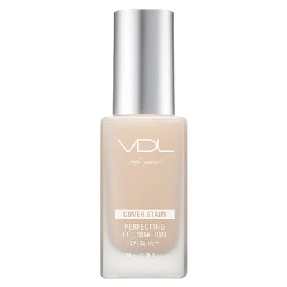 [vdl] Cover Stain Perfecting Foundation Soft Radiant Finish 30ml Set (with Pouch)