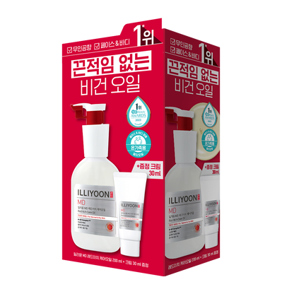 [illiyoon] Red-Itch Care Multi Oil Lightweight Moisturizing Oil 200ml + Cream 30ml Set