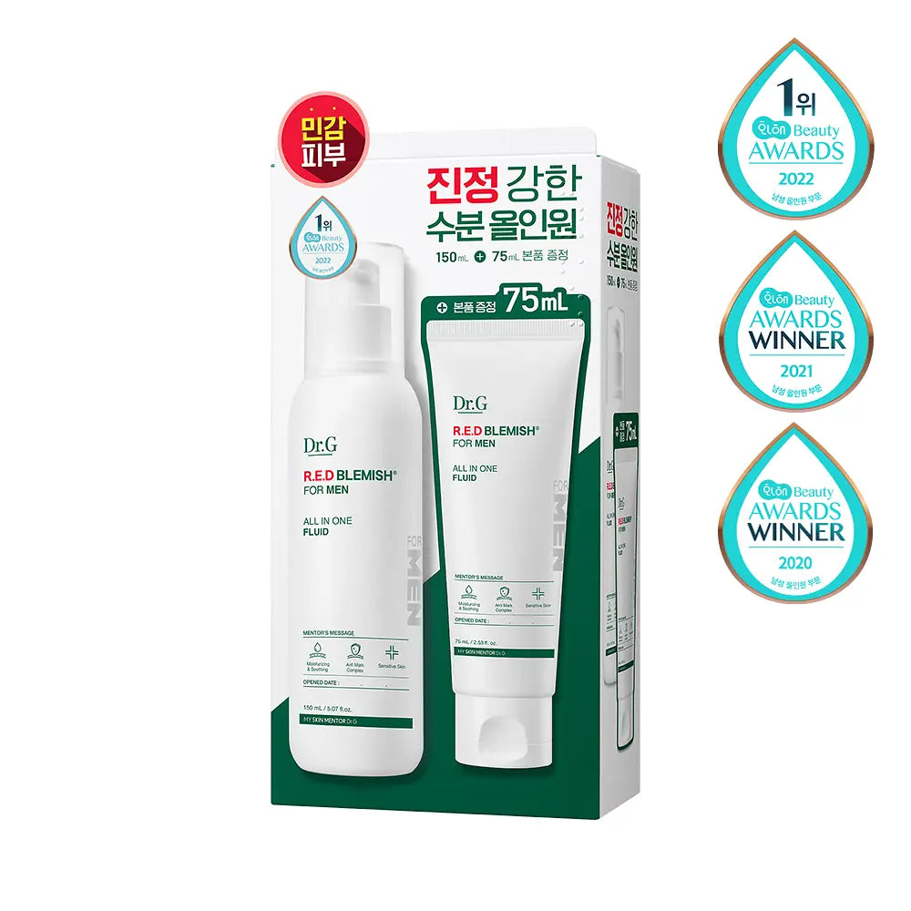 [Dr.G] Men’s All-in-One Fluid Lightweight Fresh Finish 150ml + 75ml by Olive Young