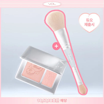 [vdl] Cheek Stain Blusher Duo Soft Radiant Finish 6g x 2 Colors