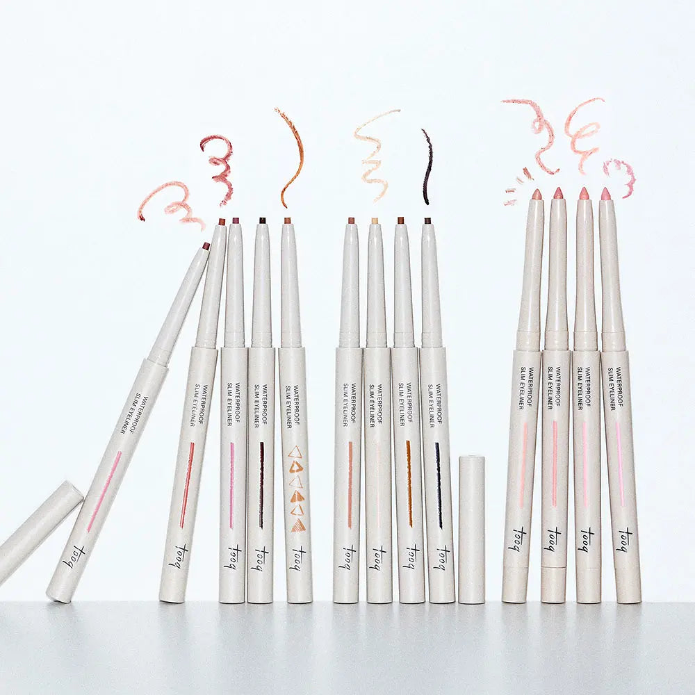 [TOOQ] Waterproof Slim Eye Extender Eyeliner Soft Precision Finish 1 Shade (15 Colors) Limited Set