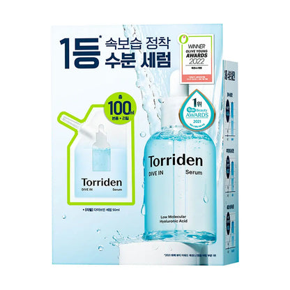 [Torriden] Dive-In Lightweight Radiant Moisture Serum Set 50ml + Refill Pack