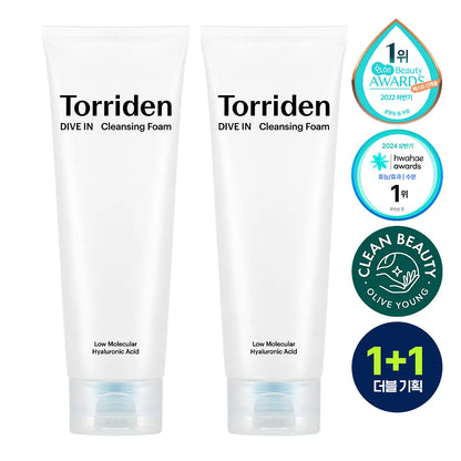 [Torriden] Dive-In Lightweight Cleansing Foam Fresh Comfort Duo Set 150ml x2