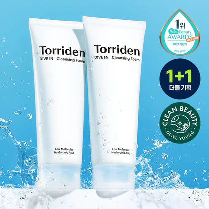 [Torriden] Dive-In Lightweight Cleansing Foam Fresh Comfort Duo Set 150ml x2