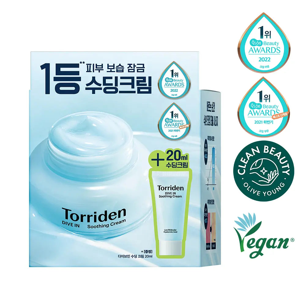 [Torriden] Dive-In Lightweight Moisture Comfort Cream Duo Set 100ml + 20ml