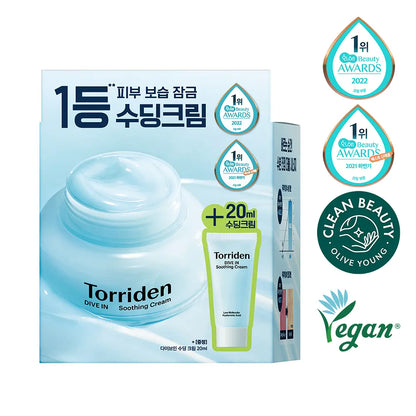 [Torriden] Dive-In Lightweight Moisture Comfort Cream Duo Set 100ml + 20ml