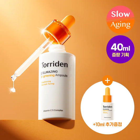 [Torriden] Vitamin C Glow Essence Ampoule Lightweight Radiant Finish Set 30ml (+10ml Bonus)