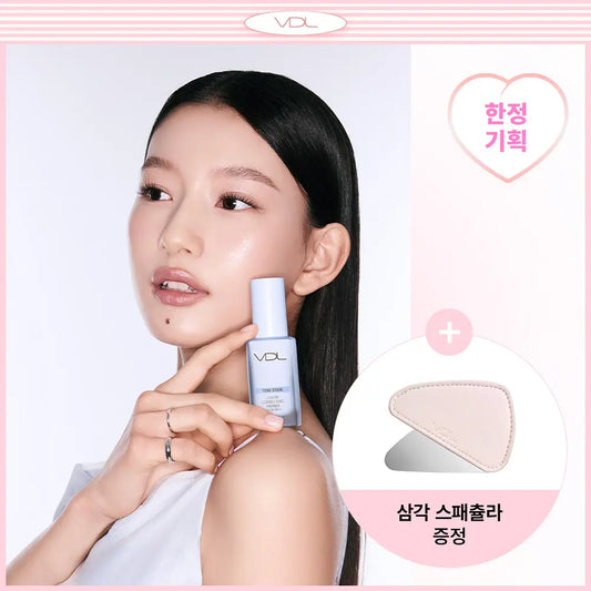 [vdl] Tone Stain Color Correcting Primer Soft Radiant Finish 30ml Set (with Spatula)