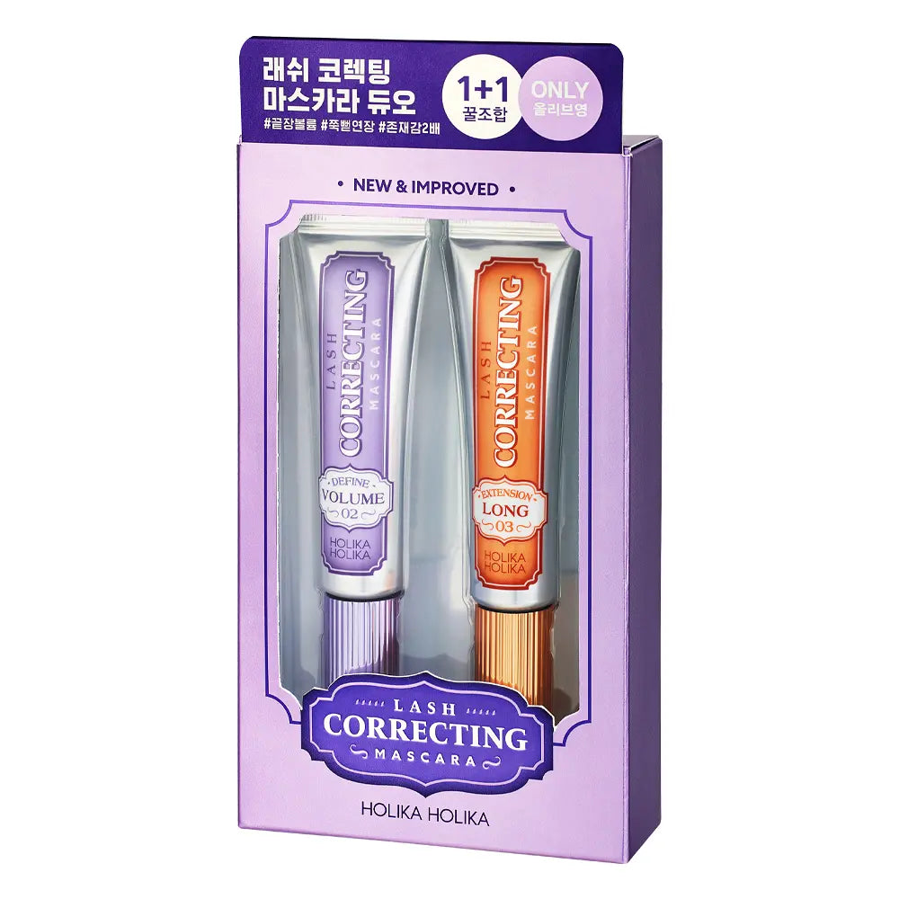 [Holika Holika] Lash Correcting Mascara Special Duo Set with Soft Definition | Limited Edition