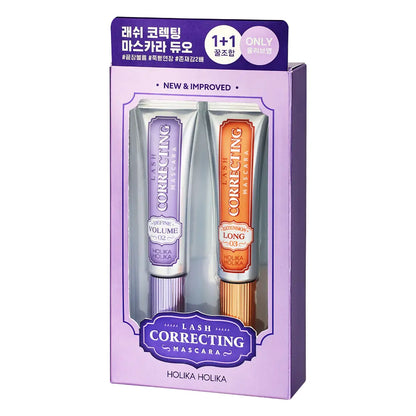 [Holika Holika] Lash Correcting Mascara Special Duo Set with Soft Definition | Limited Edition