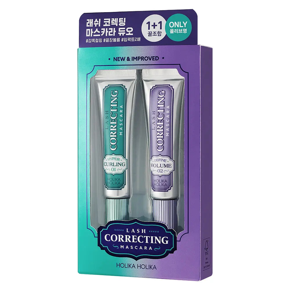 [Holika Holika] Lash Correcting Mascara Special Duo Set with Soft Definition | Limited Edition