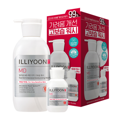 [illiyoon] Red-Itch High Moisture Body Wash Creamy Hydrating Cleanser 470g + 50g Set