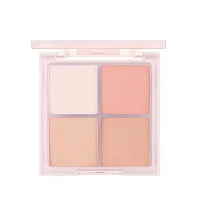 [vdl] Cheek Stain Palette Soft Glow Multi Texture Blush Palette 1 Compact