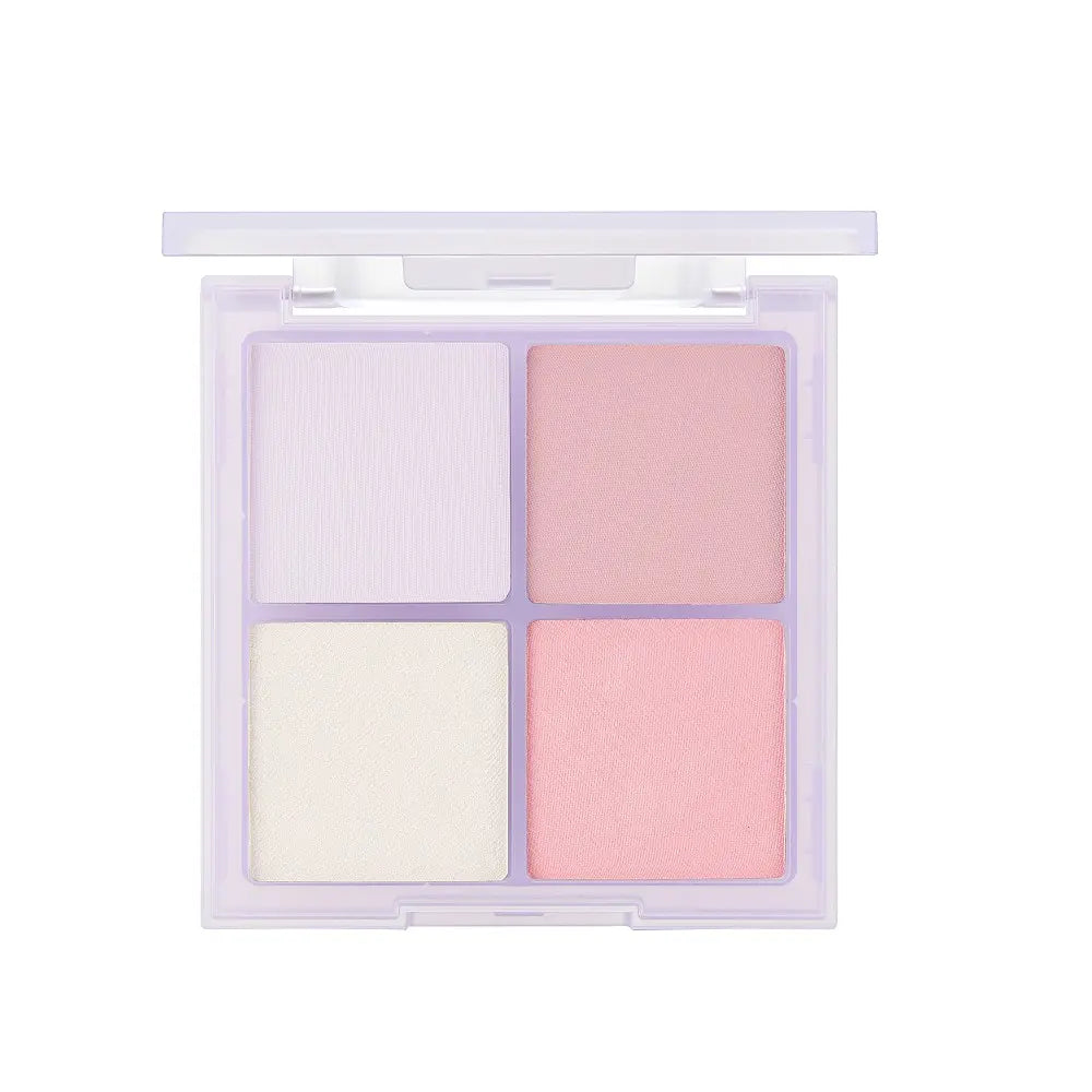 [vdl] Cheek Stain Palette Soft Glow Multi Texture Blush Palette 1 Compact