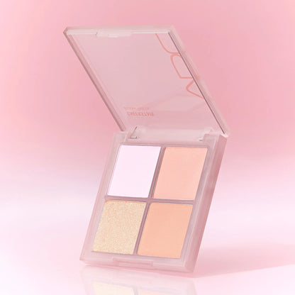 [vdl] Cheek Stain Palette Soft Glow Multi Texture Blush Palette 1 Compact