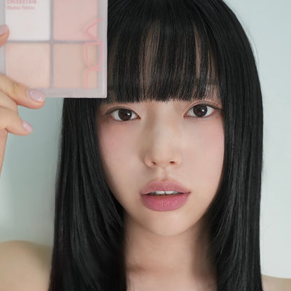 [vdl] Cheek Stain Palette Soft Glow Multi Texture Blush Palette 1 Compact