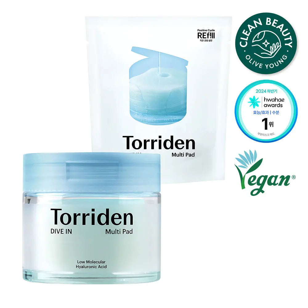 [Torriden] Toner Pad Refill Set with Fresh Comfort Finish 180ml (1+1 Option)